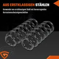 Produktbild: 2x FEDER FAHRWERKSFEDER HINTEN FÜR OPEL CORSA D S07 2006-2014 1.2 1.3 1.4 1.7