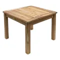 Produktbild: Teak Holz Beistelltisch - 50 cm - Garten Balkon Blumen Couch Deko Tisch Massiv