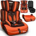 Produktbild: KIDUKU® Kindersitz 9-36 kg (1-12 Jahre) - Autositz ECE R129/03, Gruppe 1/2/3 Autokindersitz Kinderautositz, Braun/Orange