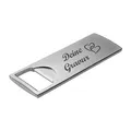 Produktbild: Schmalz® Edler Flaschenöffner Fajardo mit Gravur aus Metall | Silber | mit Namen | personalisiert | 52021