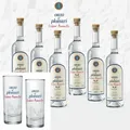 Produktbild: Ouzo Plomari  aus Lesbos von Issidoros Arvanitis 6x 700ml mit 2 Gläsern