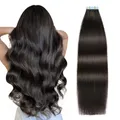Produktbild: Tape Extensions EchthaarInvisible Tape in Extensions Echthaar Seidig Gerade R...