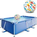 Produktbild: Intex Rectangular Frame Pool - Aufstellpool - 260 x 160 x 65 cm mit Strandball