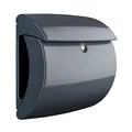 Produktbild: BURG-WÄCHTER Briefkasten mit Zeitungsfach ohne Namensschild, Kunststoff, Einwurf-Format DIN C4, 2 Schlüssel, Piano 886 G, Granit