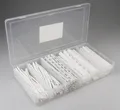 Produktbild: Schrumpfschlauch Sortiment 100-teilig weiß Set mit Box Schrumpfschläuche
