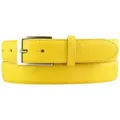 Produktbild: BELTINGER Ledergürtel Italienischer Anzug-Gürtel, 30 mm breit, Herren, Anzuggürtel, Hosengür (1-St) gelb 85 cm (Gesamtlänge 100 cm)