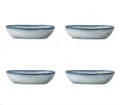 Produktbild: 4er Set Servierschüssel SANDRINE Blau 32cm Länge Bloomingville