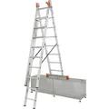 Produktbild: Aluminium-Vielzweckleiter monto Tribilo mit Treppenfunktion 6,05 m Viel-/ Mehrzweckleiter - Krause