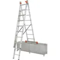 Produktbild: Aluminium-vielzweckleiter Monto Tribilo Mit Treppenfunktion 6,05 M Viel-/ Mehrzweckleiter - Krause