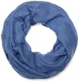 Produktbild: styleBREAKER Damen Loop Schal mit Glitzer-Effekt | Einfarbiger Schlauchschal aus weicher Viskose | Leicht & Elegant | 87 x 93 cm, Farbe:Royalblau