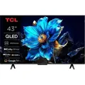 Produktbild: TCL 43T69C Smart TV, 108 cm, QLED, Ultra HD 4K, - Silber