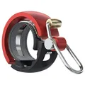 Produktbild: Knog Fahrradklingel Oi Luxe Small, 22,2 mm, Schwarz Rot, 1212KN