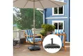 Produktbild: Outsunny Schirmhalter bis 25 kg befüllbar, mit Rollen, quadratisch, für Stöcke bis Ø 48 mm, Sonnenschirmständer, 1 tlg., Schirmständer