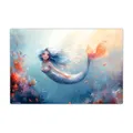Produktbild: Schreibtischunterlage für Kinder und Erwachsene - Meerjungfrau Mermaid - 60 x 40 cm - aus hochwertigem Vinyl - Made in Germany