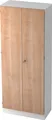 Produktbild: bümö office Garderobenschrank - Nachbildung: Weiß/Nussbaum