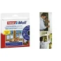 Produktbild: tesa Moll CLASSIC P-Profil Gummidichtung, weiß, 9 mm x 6 m selbstklebend, geeignet für größere Spalten aufgrund des (05390-100-0)