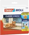 Produktbild: tesa Moll CLASSIC P Profil Gummidichtung weiß 9 mm x 6 m