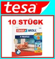 Produktbild: 10 STÜCK TESA Fenster-/Türmoll tesamoll® 5390 B 9mmxH5,5 mmxL 6m weiß P-Profil