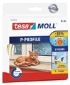 Produktbild: tesa Moll CLASSIC Gummidichtung Fenster Türen E-Profil 6m x 9mm x 5,5mm weiß