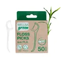 Produktbild: wellsamed wellsagreen Bio FlossPicks aus Maisstärke und PLA, 50 Stück