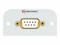 Produktbild: 7441000520 Kindermann Konnect 54 alu Modulares Faceplate-Snap-In ~D~