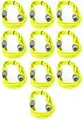 Produktbild: 10 x Mikrofonkabel 5 m PACCS Gelb XLR 3 pol polig DMX Mikrofon Kabel Patchkabel