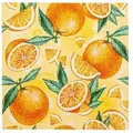Produktbild: Lunchservietten „Pieces of Orange“, 33x33 cm, 3-lagig, Home Fashion®, 20 Stück