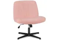 Produktbild: Refined Living Bürostuhl Schreibtischstuhl mit gekreuzten Beinen Höhenverstellung neigbar (360° Drehstuhl Ohne Armlehnen Kinderstuhl Lernstühle Teddyfell Rosa), Geeignet für Zuhause, Schlafzimmer, Büro, Arbeitszimmer, Make-up-Stuhl