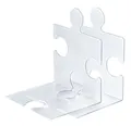 Produktbild: HAN CD-Ständer & Buchstütze Puzzle, standfester kombinierbarer Stehsammler in modernem Puzzle-Look, für CDs, Bücher & DVDs, 9212-63, transluzent-klar