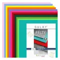 Produktbild: Nähwelt Flach Stickfilz/Bastelmaterial Polyester-Filz A4 (29,5x21cm) von SULKY, formstabil, weich (1,5 mm) (bunt)