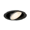 Produktbild: SLV 1008065 PHASE Universal Deckeneinbauleuchte 7W rund GU10 matt schwarz