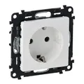 Produktbild: LEGRAND, Valena Life 2P+E Steckdose mit Verschluss, Deutsche Norm, Standardsteckdose, 16A, 250V, Ultraweiß, 753120