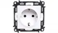 Produktbild: VALENA LIFE gniazdo 2 P+Z z przesłoną, białe 16 A – 250 V, 753120