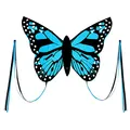 Produktbild: Wolkenstürmer® Bella Butterfly (blau) Kinderdrachen - Flugdrachen Schmetterling - flugfertig inkl. Handgriff und 40m Schnur - 110cm Spannweite