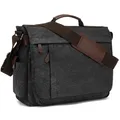 Produktbild: CALIYO Umhängetaschen Herren aus Canvas Schultasche Queformat A4 Laptoptasche für 15,6 Zoll Laptop Arbeitstasche Aktentasche Herren Tasche Umhängen Messenger Bag für Outdoor Camping Reisen Täglich