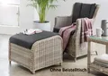 Produktbild: Destiny Balkonset LUNA CASA Sessel + Fußhocker, Polyrattan, vintage weiß
