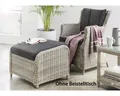 Produktbild: Balkonset Destiny LUNA CASA Sessel + Fußhocker, Polyrattan, vintage weiß