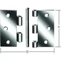 Produktbild: VORMANN Tür-Scharnier stark,B75xH75mm gerollt verzinkt