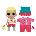 Produktbild: CHOU CHOU Baby Luca, 30 cm große Babypuppe mit beweglichen Augen und lustigen Soundfunktionen, inklusive Shirt, Hose, Mütze, Strampler, Flasche und Schnuller, 905562 Zapf Creation