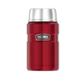 Produktbild: Thermos Stainless King Thermobehälter für Essen rot 0,70l - Edelstahl, absolut dicht, hält Speisen 14h heiß & 24h kalt, BPA-frei