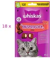 Produktbild: Whiskas Knuspertaschen mit Rind (€ 35,14/kg) Snack für Katzen - 18 x 60 g