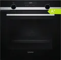 Produktbild: Siemens Einbau-Backofen HB578HBS7 Pyrolyse 71L A+ Edelstahl Schwarz