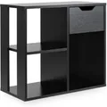 Produktbild: Costway Bücherregal Holz 60 x 30 x 53 cm Schwarz