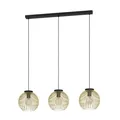 Produktbild: Eglo 3er Pendelleuchte Venezuela schwarz-gold 93,5 x 23,5 cm E27 40 W
