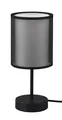 Produktbild: Tischleuchte Burton 511400132 Metall Schwarz matt Schirm Stoff weiß exkl. 1x E14