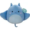 Produktbild: Jazwares Squishmallows Plüschfigur Blue Manta Ray Lux - 30 cm, Ultraweich, Kuscheltier, Offizielles Merchandise, Kinder, Jungen/Mädchen - Blau