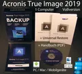 Produktbild: Acronis True Image 2019 Vollversion 1 PC/Mac Box, CD + Universal Restore OVP NEU