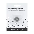 Produktbild: SEMPLIX Ersatzklinge Rollschneider Gerade 20mm: Zum Nähen, Handarbeiten, Basteln | für Stoffe, Filz, Leder, Papier, Foto