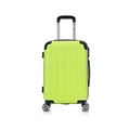 Produktbild: Flexot® Flex-2045 Handgepäck Kabinentrolley Koffer (16 Farben zur Auswahl) Zwillingsrollen Reisekoffer Bordcase Koffer Trolley Hartschale (M, Neon-Gelb)