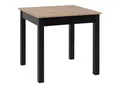 Produktbild: P & B Esstisch, Schwarz, Eiche Artisan, Holzwerkstoff, quadratisch, eckig, 80x76.5x80 cm, ausziehbar, Esszimmer, Tische, Esstische, Esstische ausziehbar